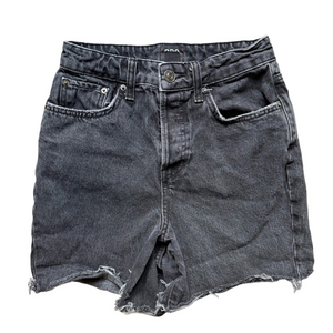 BDG Grey Jean Shorts High-Waisted Relaxed Fit